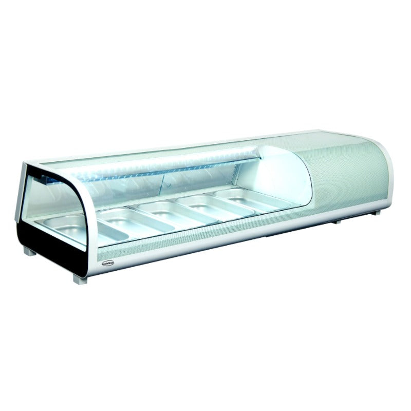 Sushi Vitrine Glass Front 52 Liter