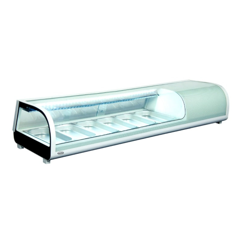 Sushi Vitrine Glass Front 62 Liter