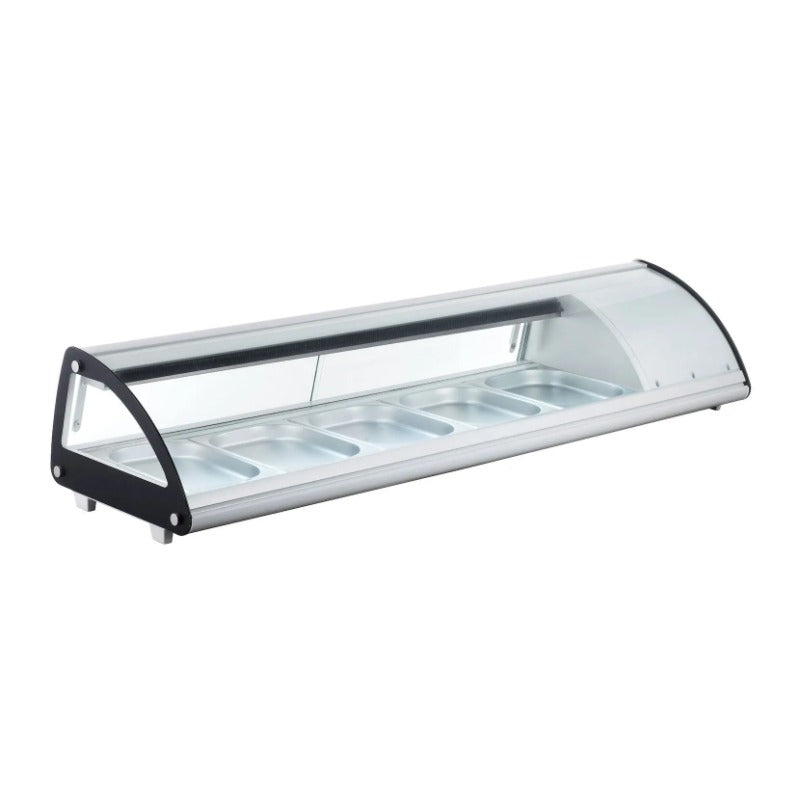 Sushikühlvitrine mit Sushi 