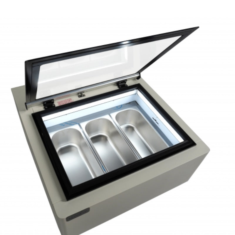 Tischmodell-Speiseeisvitrine mit LED