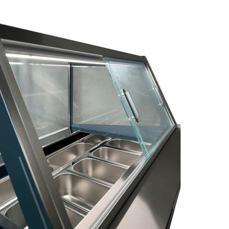 effiziente und stilvolle Speiseisvitrine
